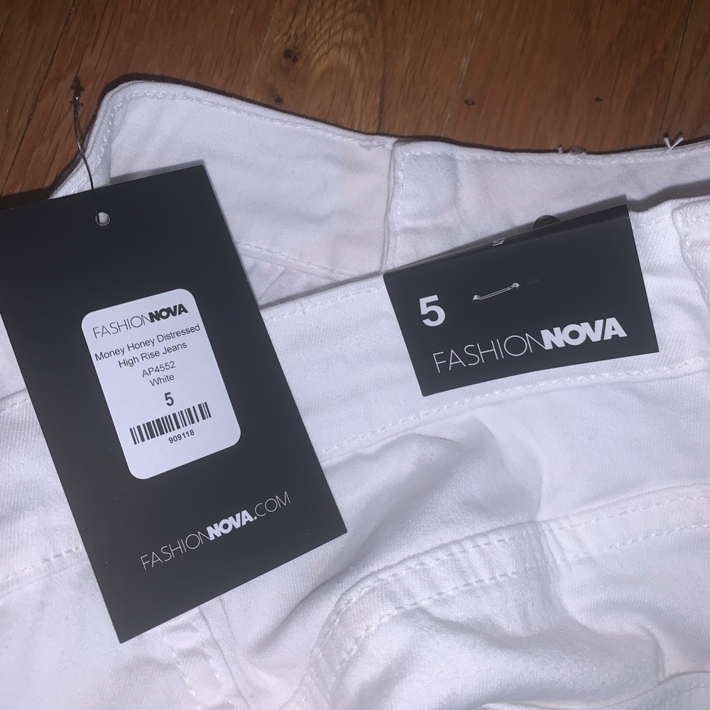 White Ripped Jeans - Picture 3 of 3